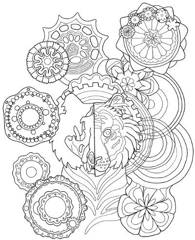 400x492 Tiger Mandala Coloring Page For Adults Mandala Coloring, Mandala