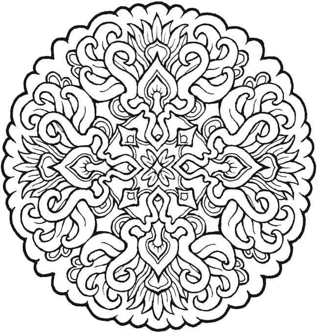 650x682 Coloring Pages Of Mandalas Tiger Mandala Coloring Page Images Best