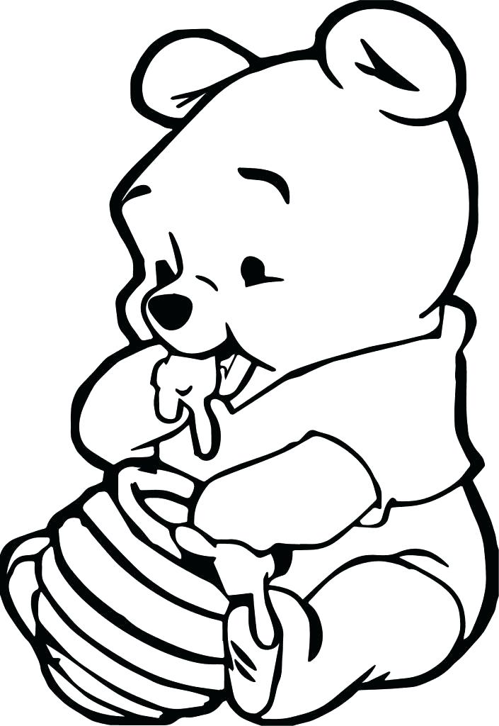 705x1024 Baby Winnie The Pooh Coloring Pages Baby The Pooh Coloring Pages