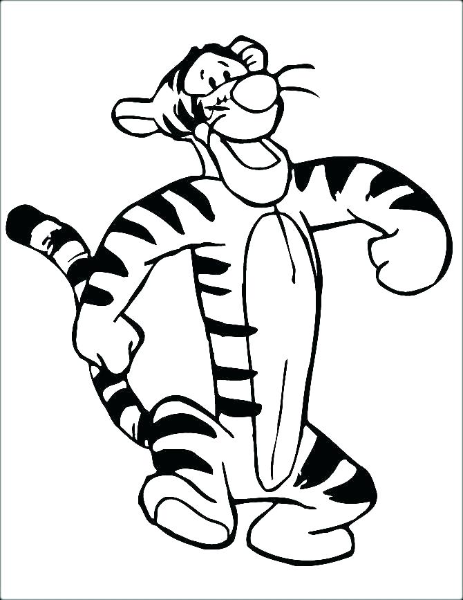 670x867 Tigger Coloring Page Related Post Baby Winnie The Pooh And Tigger