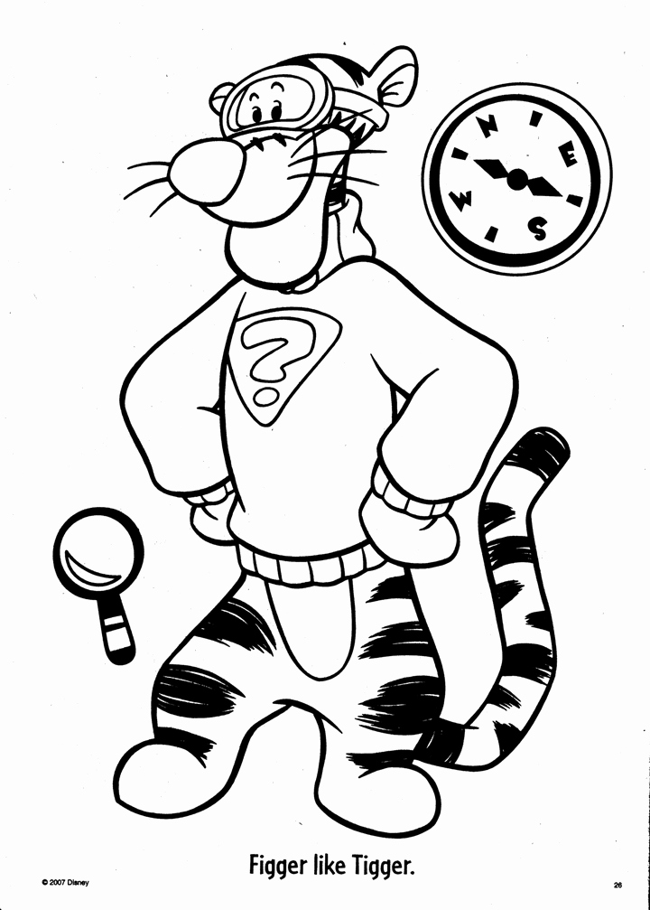 720x1007 Tigger From Winnie The Pooh Coloring Pages Collection Tigger Color