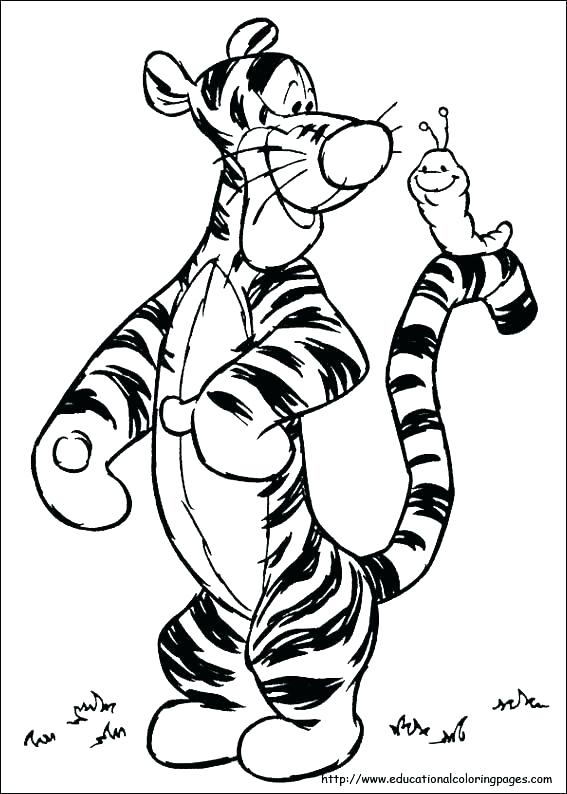 567x794 Baby Tigger Coloring Pages