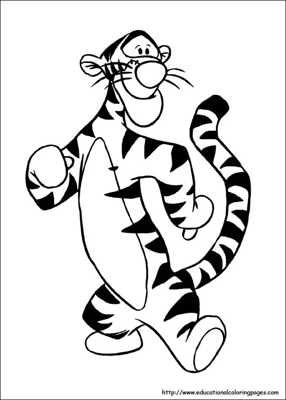 567x794 Tigger Coloring Pages