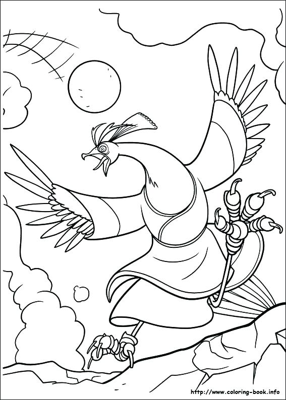 567x794 Kung Fu Panda Coloring Pages