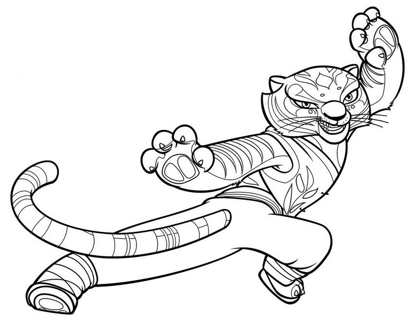 850x654 Kung Fu Panda Coloring Pages