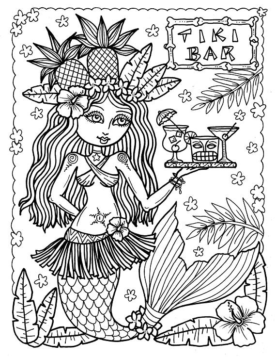 570x738 Tiki Bar Coloring Pages Coloring Pages