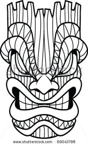 303x498 Tiki Coloring Pages