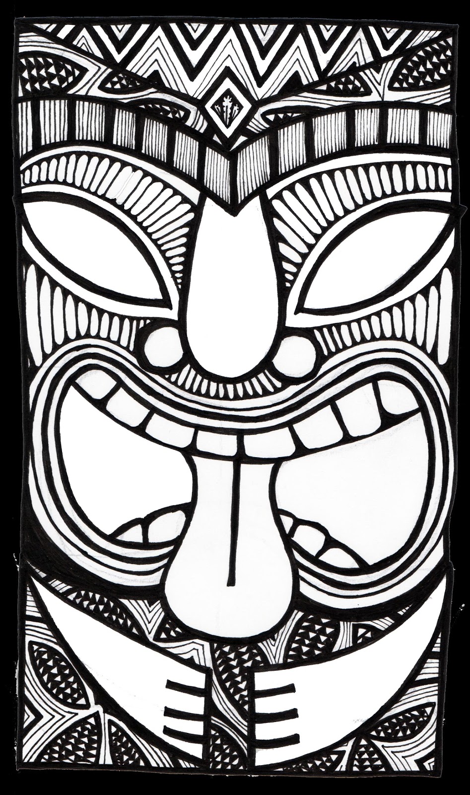 947x1600 Tiki Coloring Pages Paginone Biz In Ideas