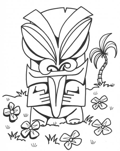 507x640 Tiki Coloring Pages