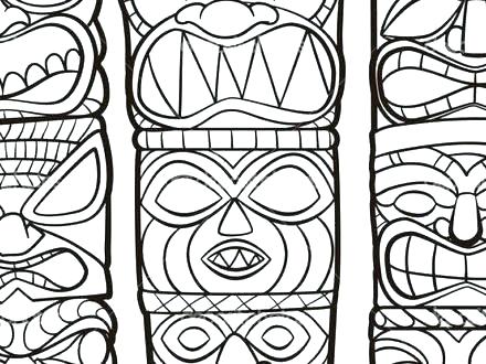 440x330 Tiki Coloring Pages Coloring Pages Minimalist Coloring Pages Image
