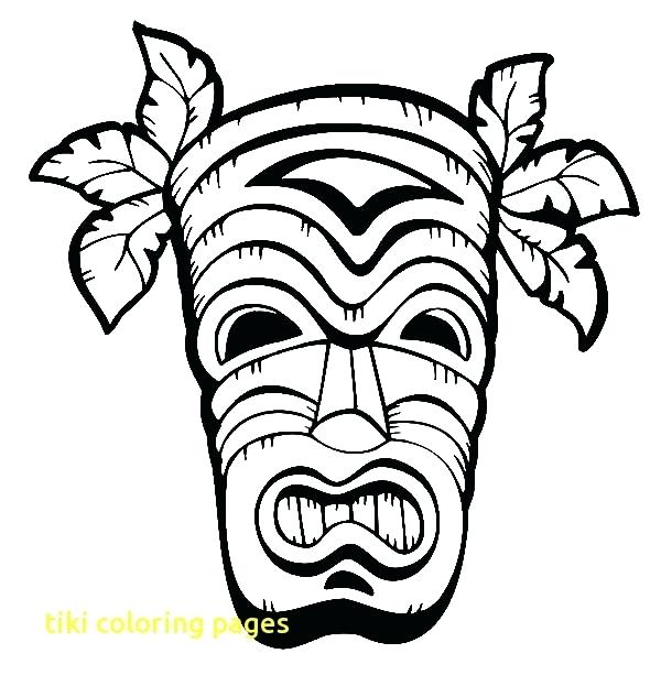 600x623 Tiki Mask Coloring Pages Coloring Pages Free Coloring Pages