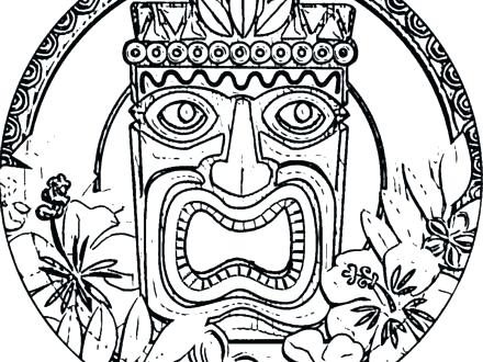 440x330 Tiki Coloring Pages Minimalist Coloring Pages Image Tiki Mask