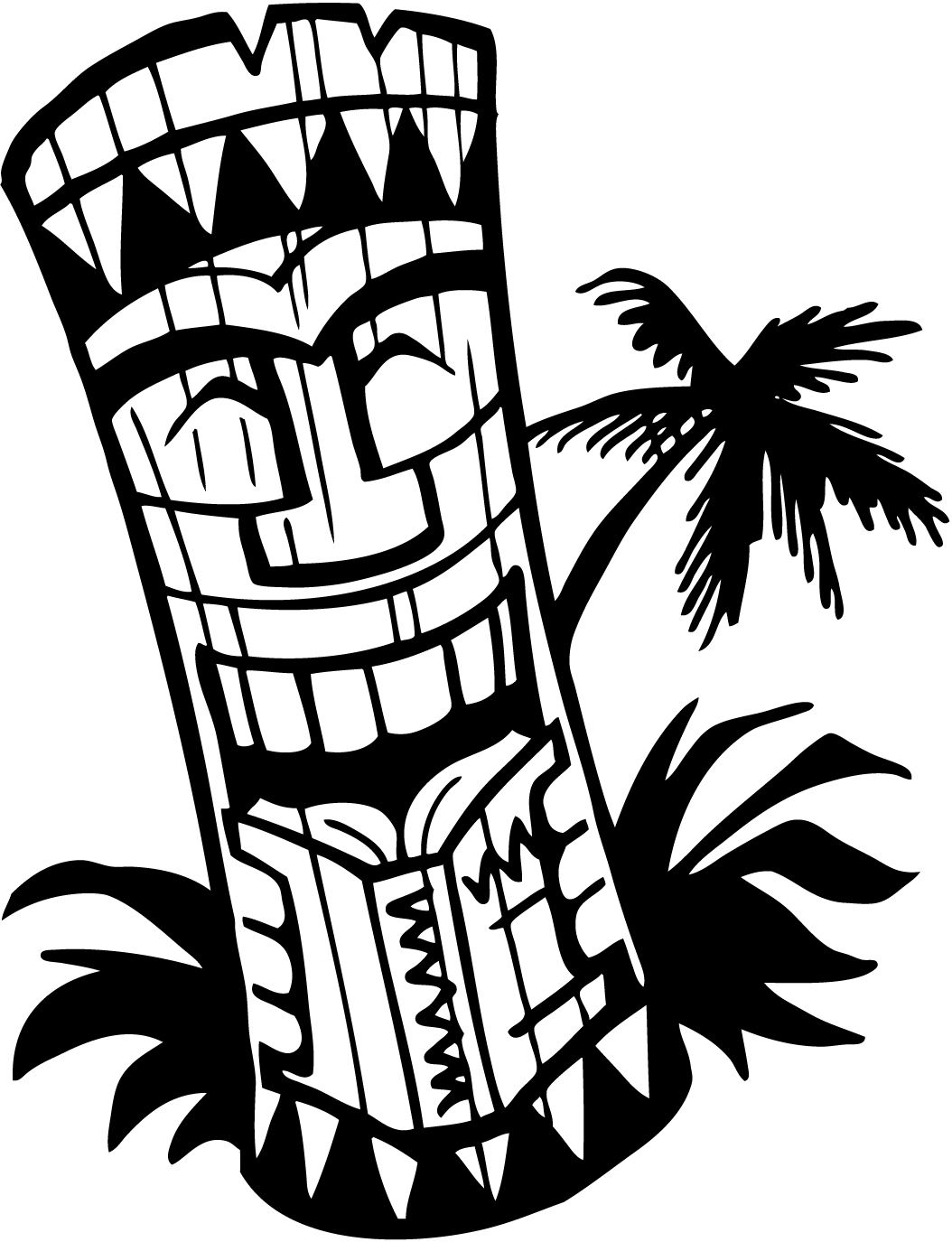 1054x1375 Tiki Mask Clip Art