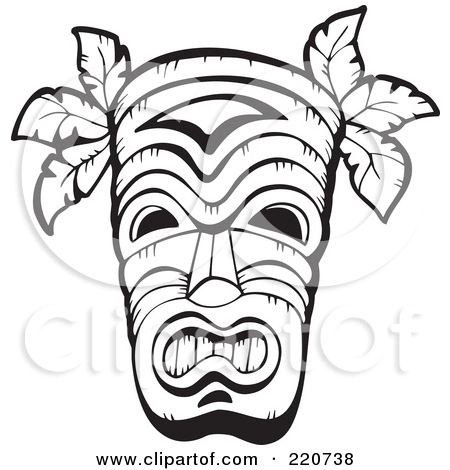 450x470 Tiki Mask Template Tiki Mask, Totems And Masking