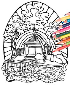 236x295 Vw Surf Busdult Coloring Book Page Digital