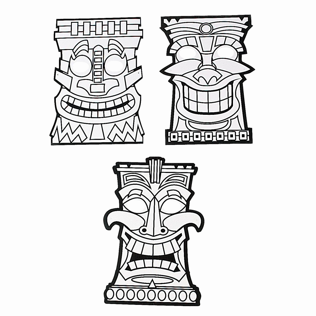 1024x1024 Tiki Coloring Pages Photos Tiki Mask Coloring Page
