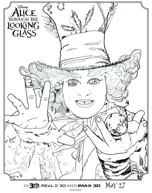 Tim Burton Alice In Wonderland Coloring Pages Coloring Pages