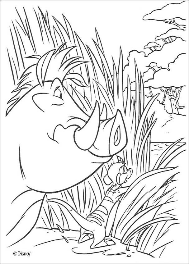 607x850 Timon And Pumbaa Coloring Pages