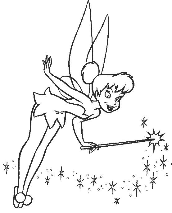 554x684 Tinkerbell Coloring Pages