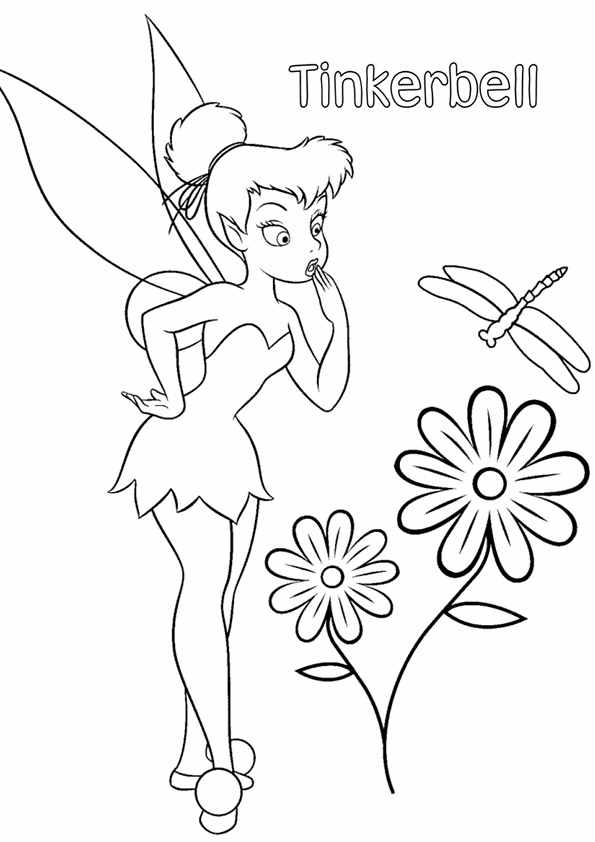 595x842 Tinkerbell Colouring Pages Coloring Pages