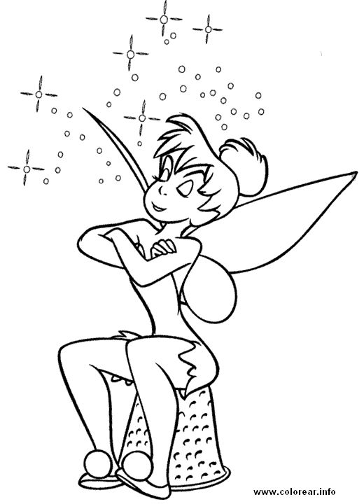 520x720 Best Peter Pan Disney Coloring Pages Images