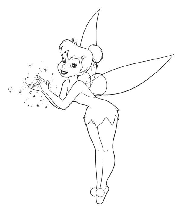 600x705 Disney Fairies Colouring Pages Keiju