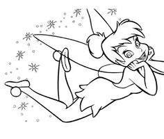 236x200 Tinkerbell The Fairy Was Flying Coloring Pages My Passion