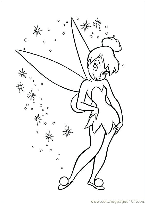 567x794 Outstanding Tinkerbell Fairies Coloring Pages Photo