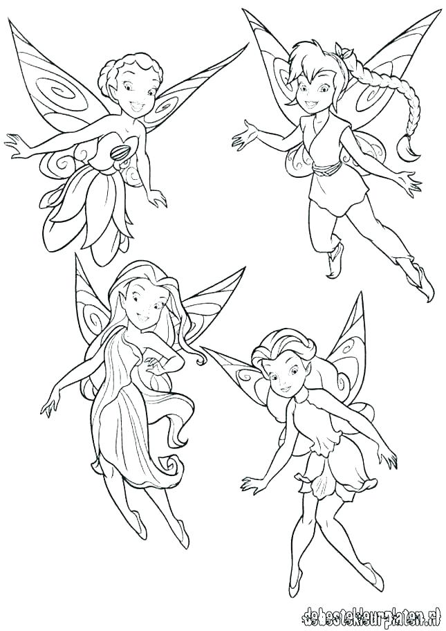 645x912 Tinkerbell Fairy Coloring Pages Coloring Pages Of And Her Fairy