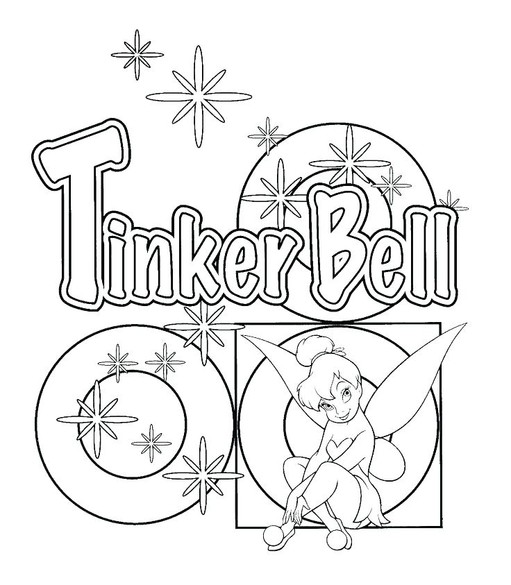 736x843 Free Tinkerbell Coloring Pages