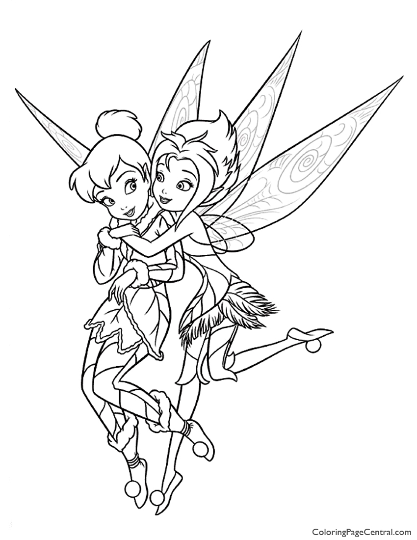 850x1100 Tinkerbell Periwinkle Coloring Page Coloring Page Central