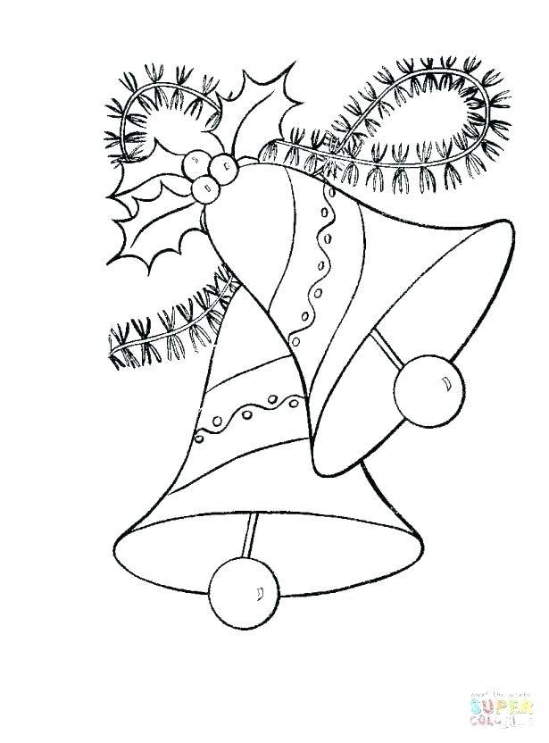 615x832 Christmas Bell Coloring Pages Coloring Pages Printable Coloring