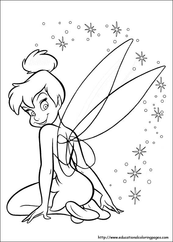 567x794 Tinkerbell Coloring Pages For Kids