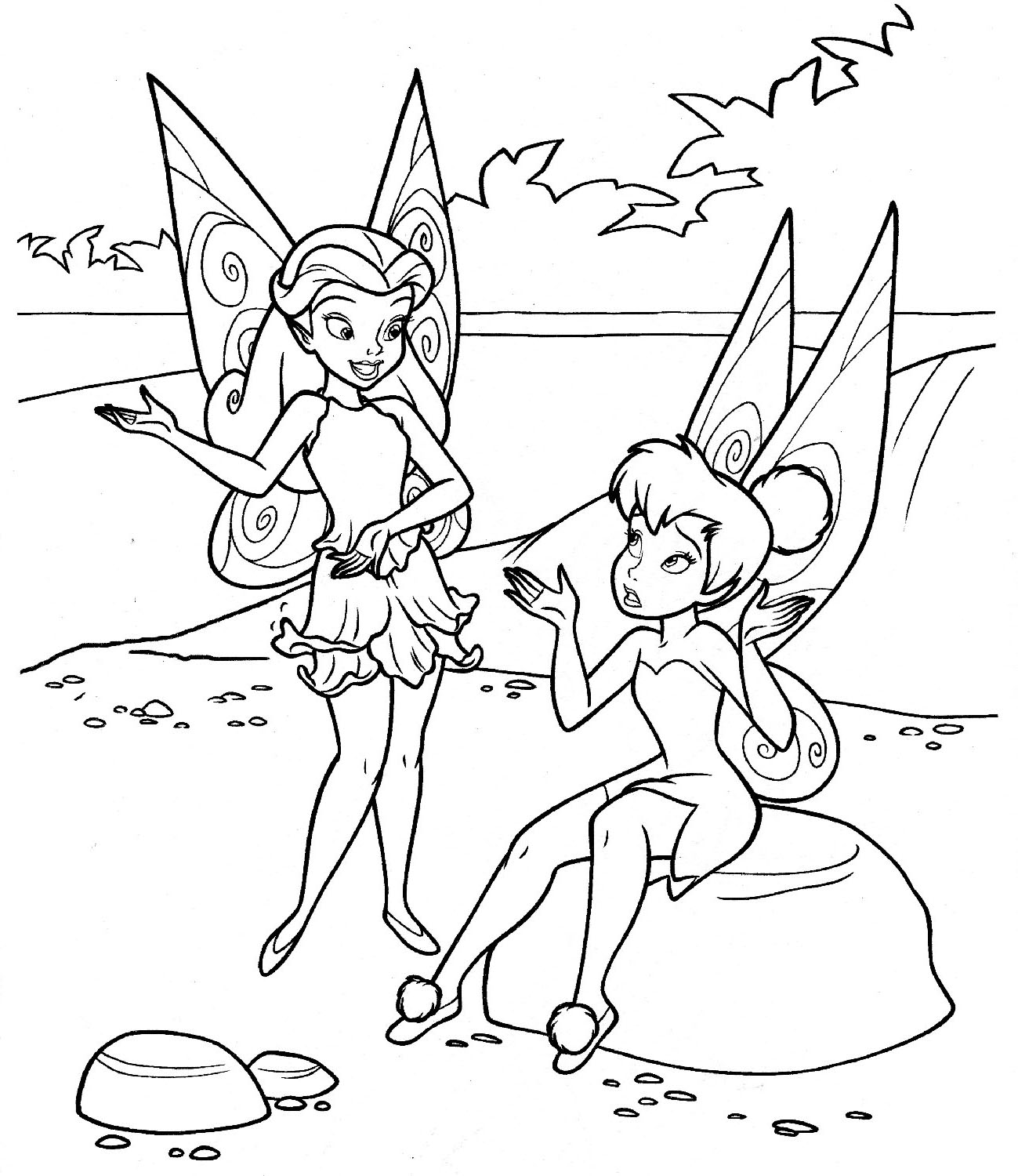 1299x1500 Free Printable Tinkerbell Coloring Pages For Kids