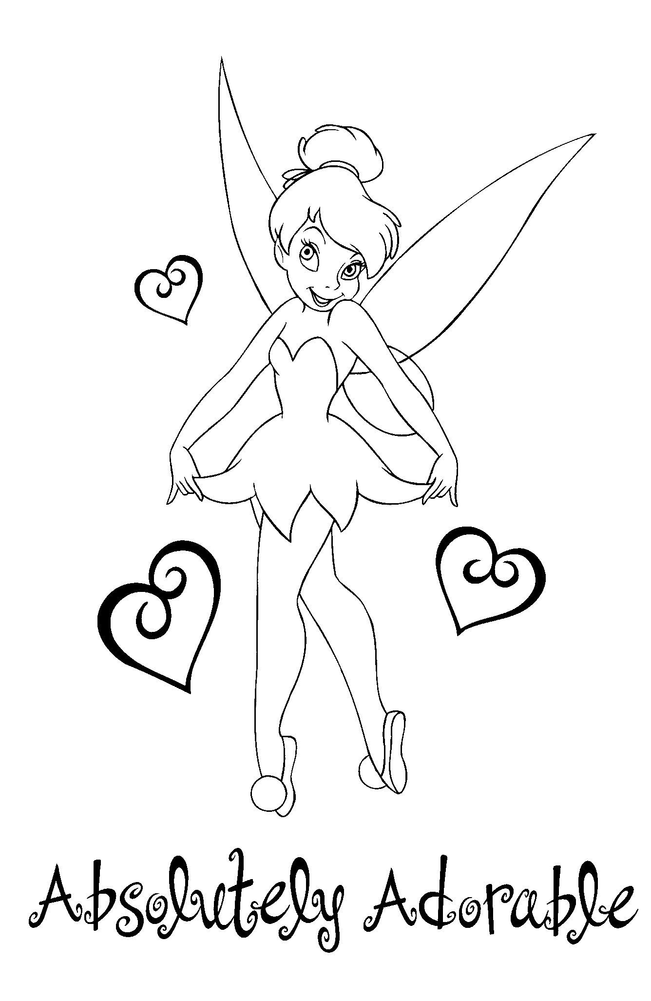 1336x2053 Tinkerbell Coloring Pages Tinkerbell Coloring Pages