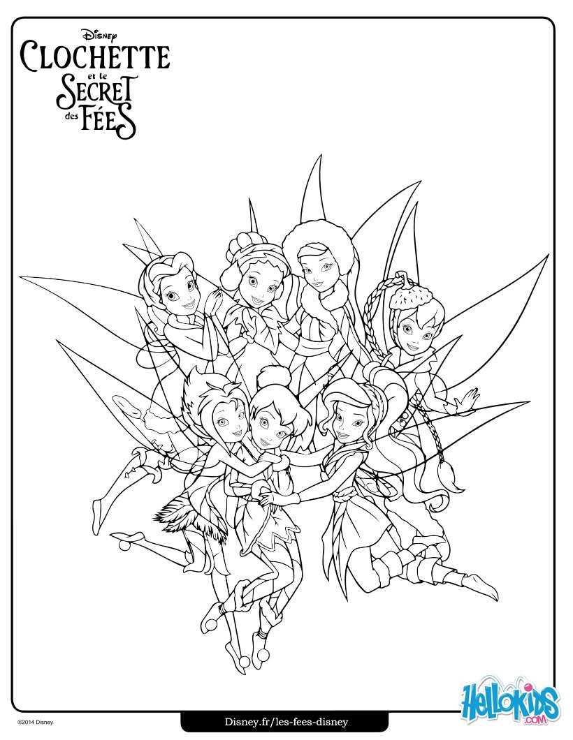 820x1060 Tinker Bell Friends Coloring Pages Hellokids Com Tearing