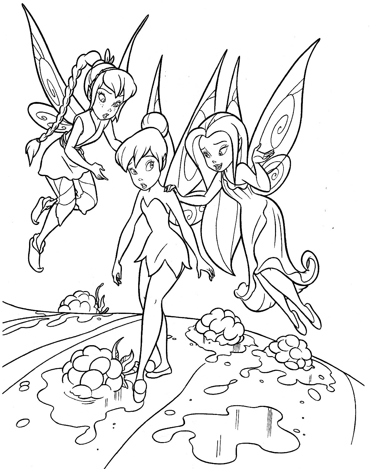 1187x1500 Tinkerbell Coloring Pages