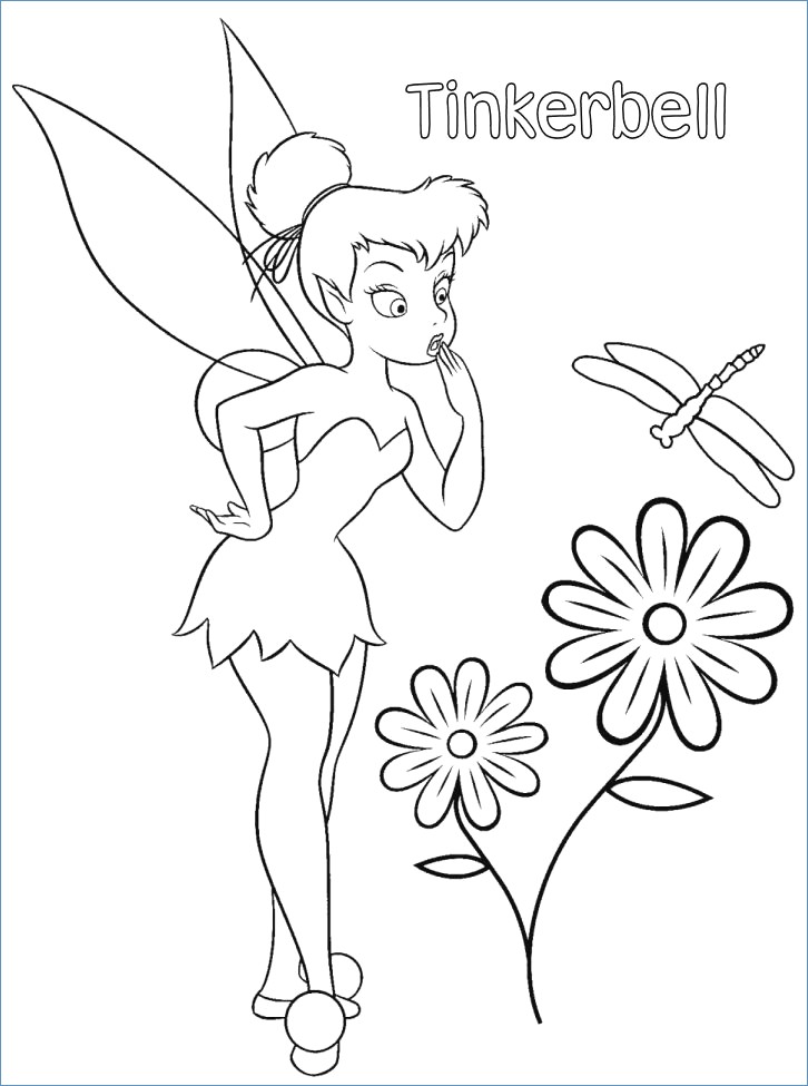 726x975 Tinkerbell And Friends Coloring Pages For Girls