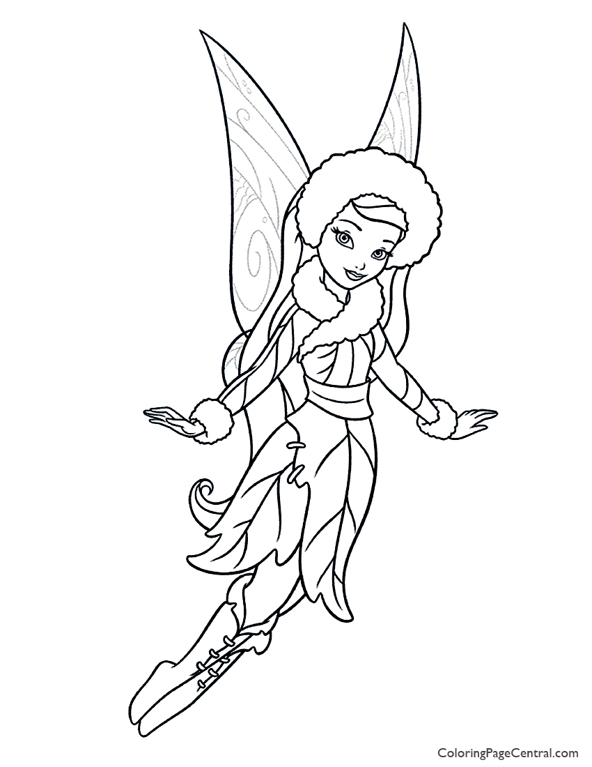 850x1100 Tinkerbell Silvermist Coloring Page Coloring Page Central