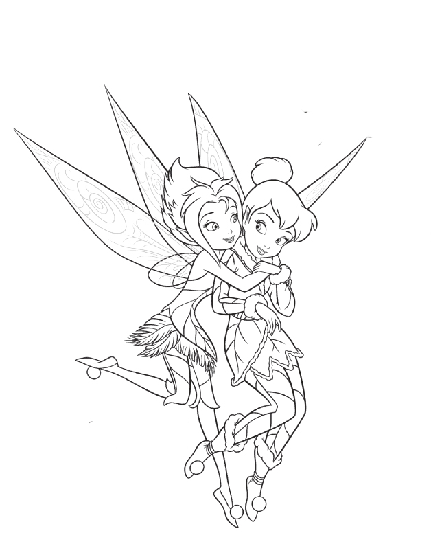 628x808 Coloring Pages Of Tinkerbell And Her Fairy Friends Big Huge