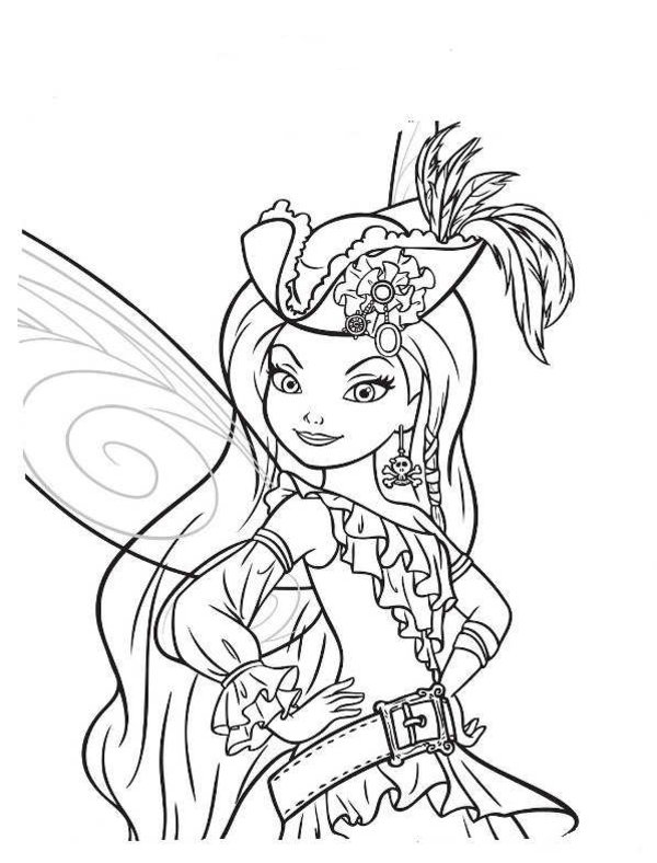 Tinkerbell Halloween Coloring Pages at GetDrawings | Free download