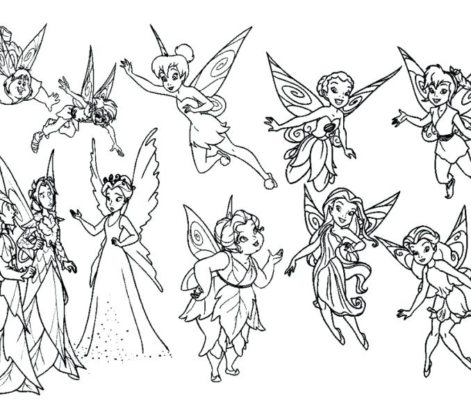 678x600 Tinkerbell Fairy Coloring Pages Coloring Pages Of And Her Fairy