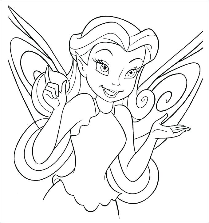 680x725 Tinkerbell Pirate Fairy Coloring Pages Free Beautiful Page