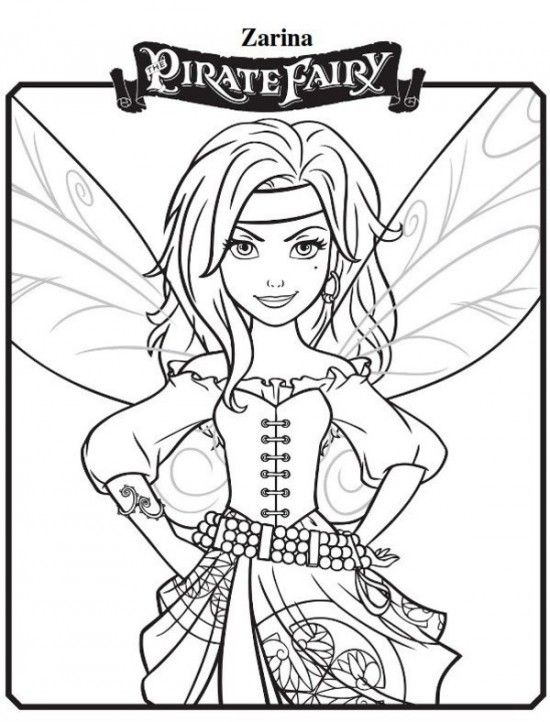 550x722 Zarina New Tinkerbell Pirate Fairy Coloring Pages Picture