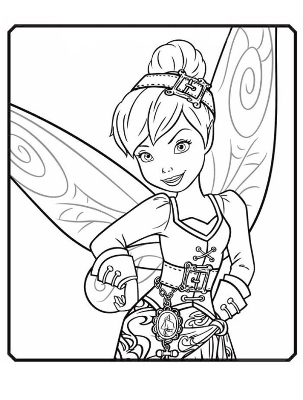595x784 Kids N Coloring Pages Of Tinkelbell Pirate Fairy
