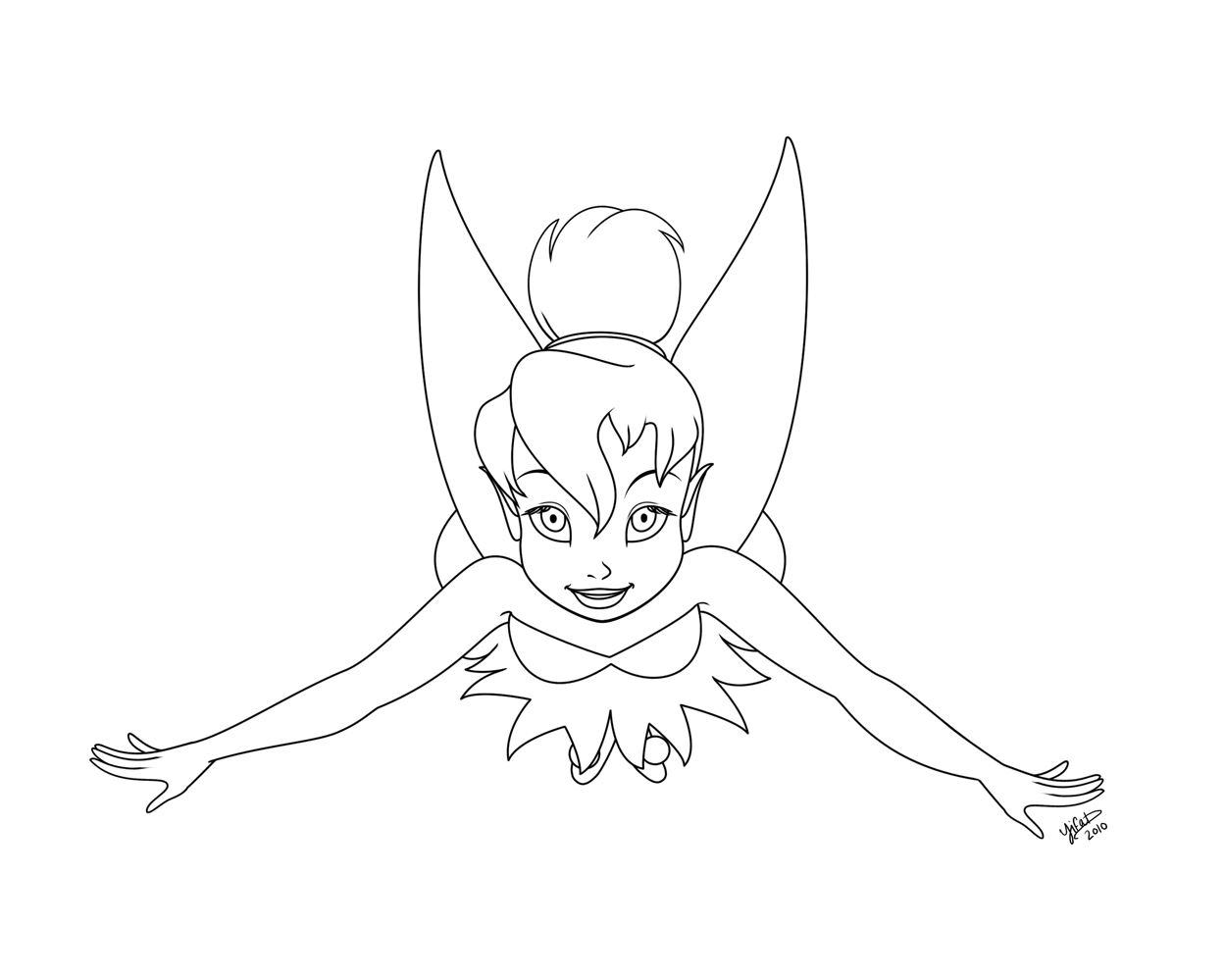 1249x999 Tinkerbell Coloring Pages