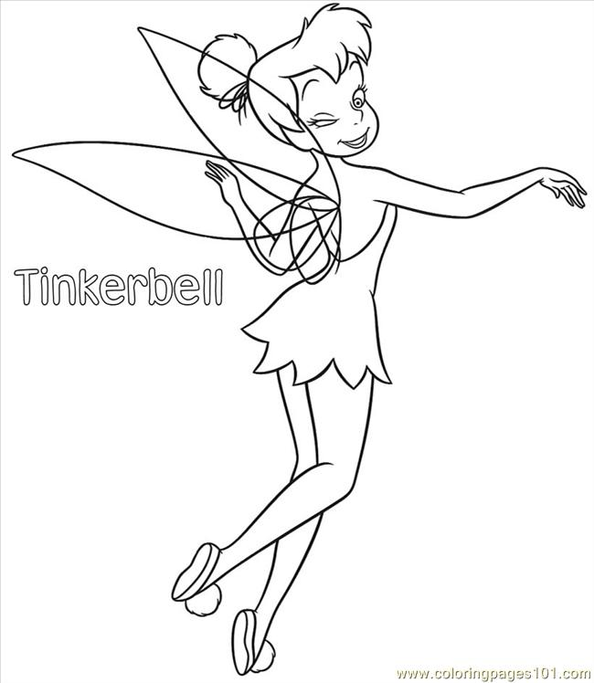 650x748 Tinkerbell Coloring Pages Coloring Page