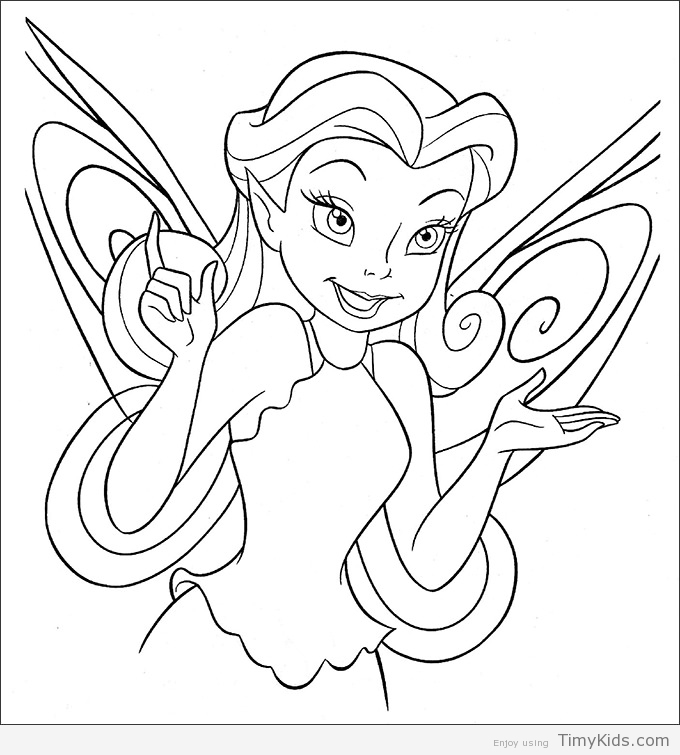 680x755 Tinkerbelll Coloring Pages Timykids