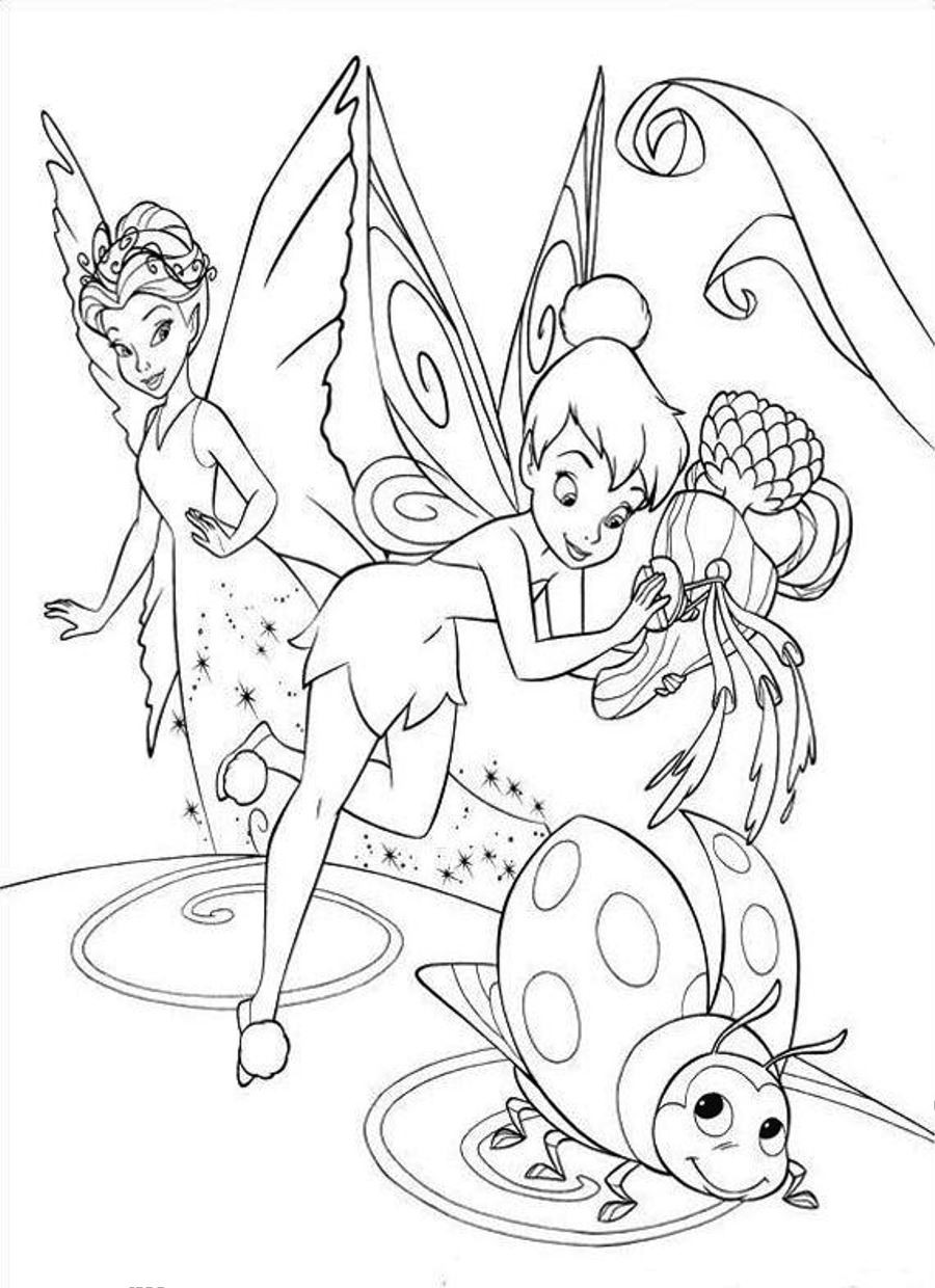 900x1240 Easily Fairies Coloring Pages Disney Tinker Bell In Childlife Me