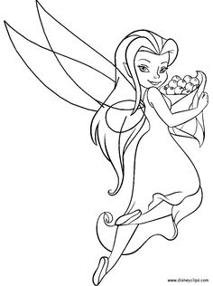 236x316 Tinkerbell The Fairy Was Flying Coloring Pages My Passion
